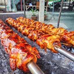 ไก่หมุน,ไก่ย่าง,หมักน้ำผึ้ง จิระภา สะพานนวลฉวี