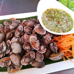 หอยแครงลวก