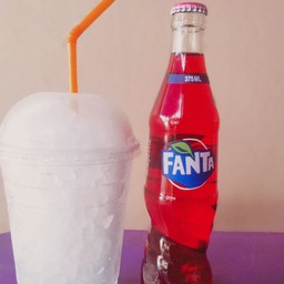 น้ำแดง 375ml.(แก้วถัง+น้ำแข็ง)