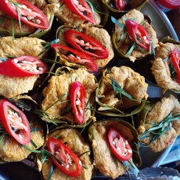 ข้าวแกงปักษ์ใต้หน้าหมู่บ้านขวัญ
