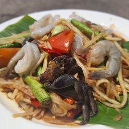 ตำกุ้งสด