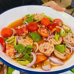 ยำไก่ยอไข่เเดงเค็ม