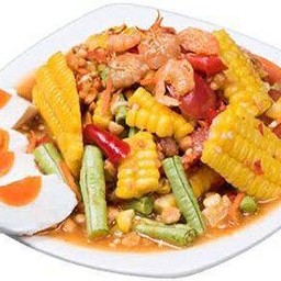 ตำข้าวโพดไข่เค็ม