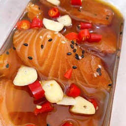 แซลม่อนดอง ไม่มีข้าว