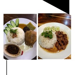 ข้าวหมูตุ๋น+ข้าวไก่ตุ๋น ราคา 140