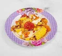 ตำข้าวโพดไข่เค็ม  (ไม่มีแยกเครื่อง)