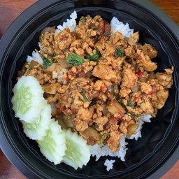 ข้าวกระเพราไก่สับ