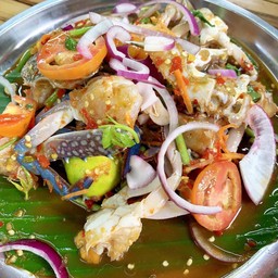 ยำปูม้า (ไม่เส้น)