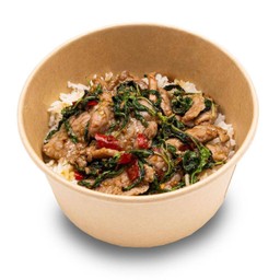 ข้าวกะเพราไก่ชิ้น