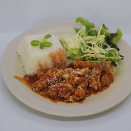 ข้าวไก่กรอบเทอริยากิ