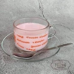 นมสดสตรอเบอร์รี่ร้อน