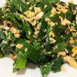 ผักเหมียงผัดไข่