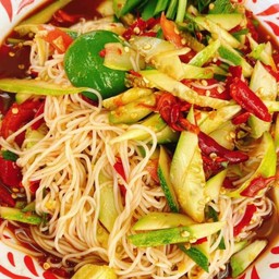 ตำซั่วแตงหอยดอง