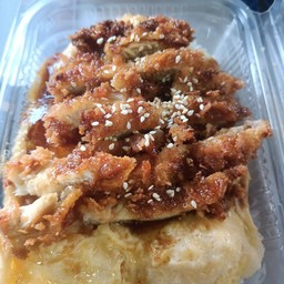 ข้าวไข่ข้นไก่กรอบซอสเทริยากิ