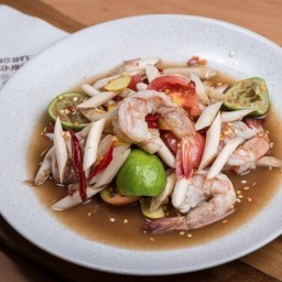 ส้มตำไหลบัวกุ้ง