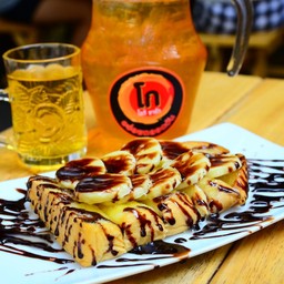 ขนมปัง - เนยกล้วยราดช็อค