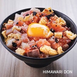Himawari Don  ข้าวหน้าปลาดิบหั่นเต๋ารวม