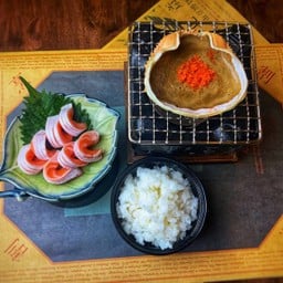 (718-1) มันปูซูไวย่างและท้องแซลมอน พร้อมข้าวญี่ปุ่น ปรกติ360 โปรโมชั่น 289