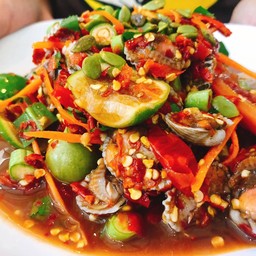 ตำหอยแครงแซ่บสะดิ้ง