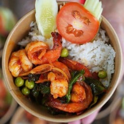 ข้าวพริกแกงกุ้ง