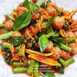 ผัดเครื่องแกงไก่(กับข้าว)