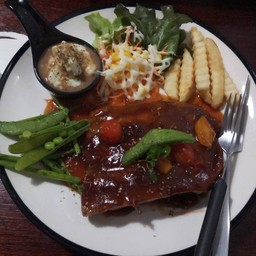 สเต็กซี่โครงหมู บาร์บีคิว