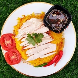 ข้าวหมกไก่ ใส่ไก่ ต้ม