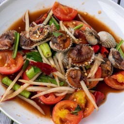 ตำหอยแครง