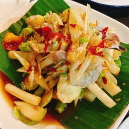 ตำไหลบัวกุ้งสด