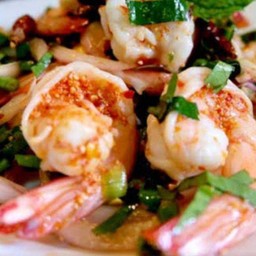 ลาบกุ้งสุก