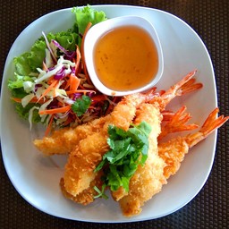 กุ้งชุบแป้งทอด