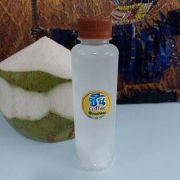 น้ำมะพร้าวสดแท้ไม่ผสม100%ใส่ขวดพร้อมเนื้อ