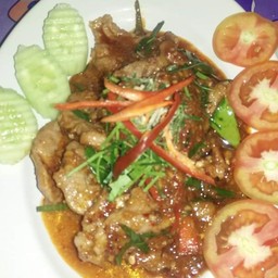 ข้าว ผัดเผ็ดหมูป่า