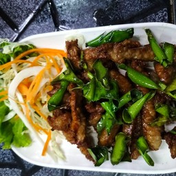 เนื้อแดดเดียวทอด