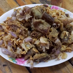 ไส้อ่อนทอดกะเทียม