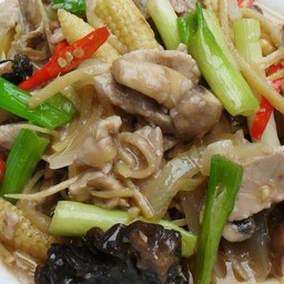 ผัดขิงสด+หมู