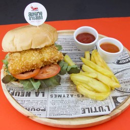 เบอร์เกอร์ไก่ทอด