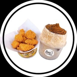 (Promotion Set) บิงซูนมสดโอวัลตินภูเขาไฟ vs ไก่บิ๊กบอมบ์