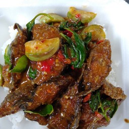 ข้าวราดพริกแกงปลาดุก