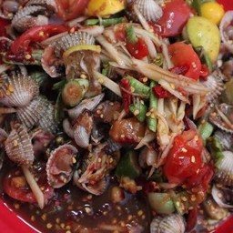 ยำหอยแครงน้ำปลาร้า