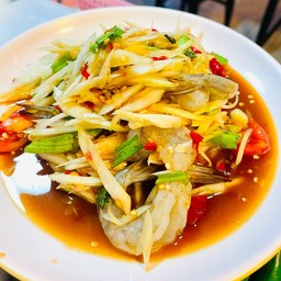 ตำกุ้งสด