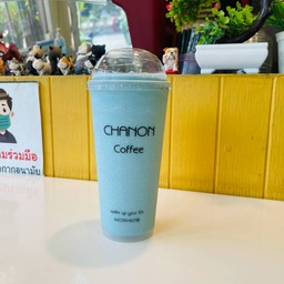 อัญชัญนมสดปั่น