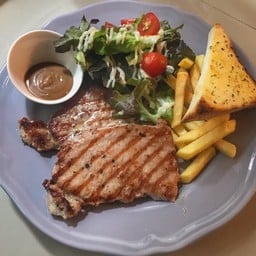 สเต๊กหมู 2 ชิ้น