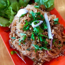 ลาบวุ้นเส้นหมูสับ