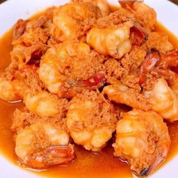 Stir-fried Shrimp in Shrimp Sauce