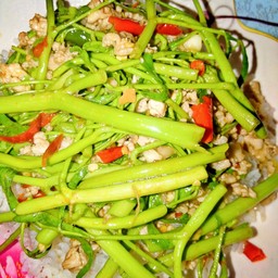 ข้าวราดกะเฉดหมูสับ