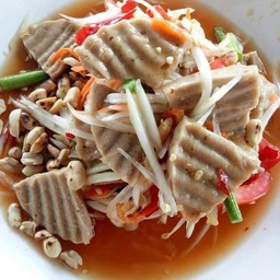 ตำหมูยอมะละกอไทย