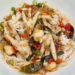 ขนมจีนน้ำยาป่าตีนไก่