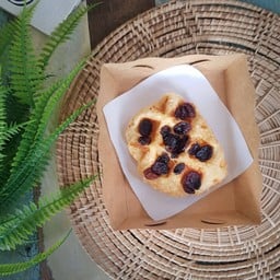 วาฟเฟิลเบลเยี่ยม หน้า ลูกเกด