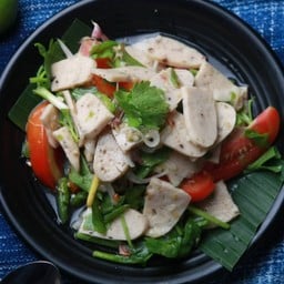 ยำหมูยอ (หมูยออุบล)